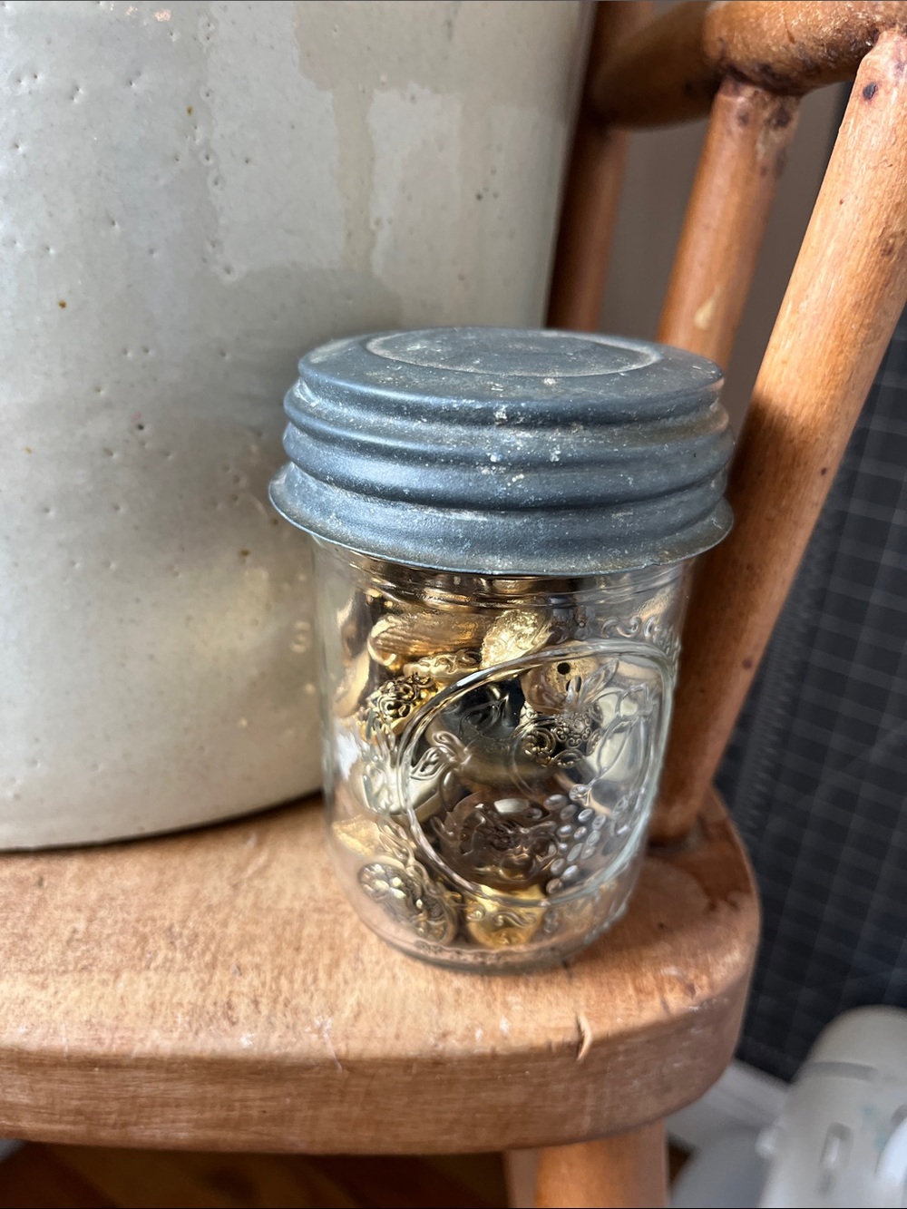 Gold buttons